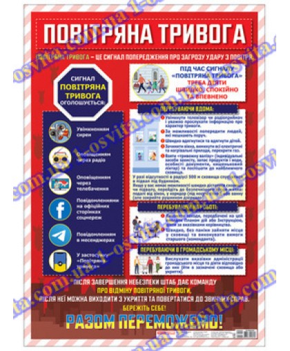 Плакат «Повiтряна тривога»