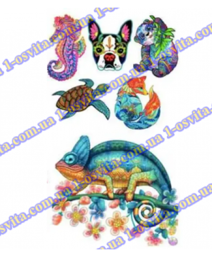 Дерев'яні пазли "Морські та Лісові тварини" Дерев'яні пазли "Морські та Лісові тварини"