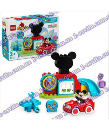 Конструктор LEGO DUPLO Disney Міккі Маус Клубний будинок і автомобіль 27 деталей