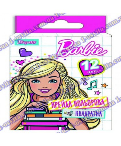 Мел цветной квадратный 12 шт. "Barbie" Мел цветной квадратный 12 шт. "Barbie"